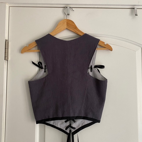 Handmade Linen Corset Vest - Picture 4 of 5